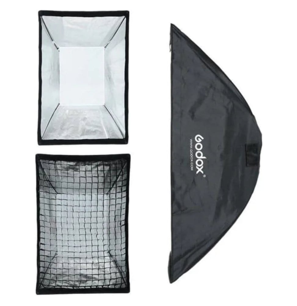 Godox SB-FW6090, boîte à lumière rectangulaire 60 × 90 cm avec grille — vue complémentaire 1