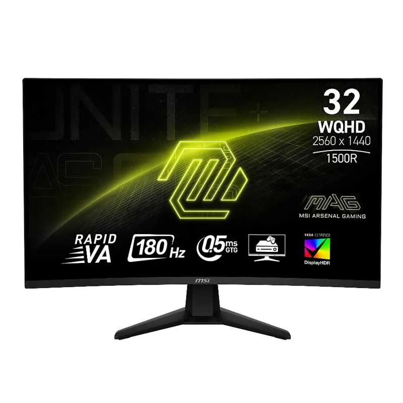 [9S6-3DC91M-001] Écran Gaming MSI MAG 32CQ6F 31.5_ Incurvé QHD 180Hz.webp