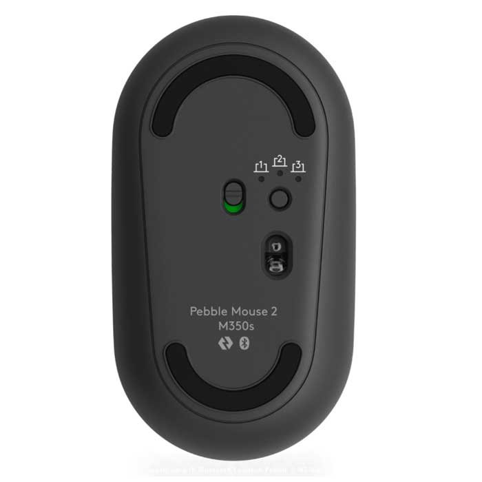 Souris Bluetooth silencieuse Logitech Pebble 2 M350s noire