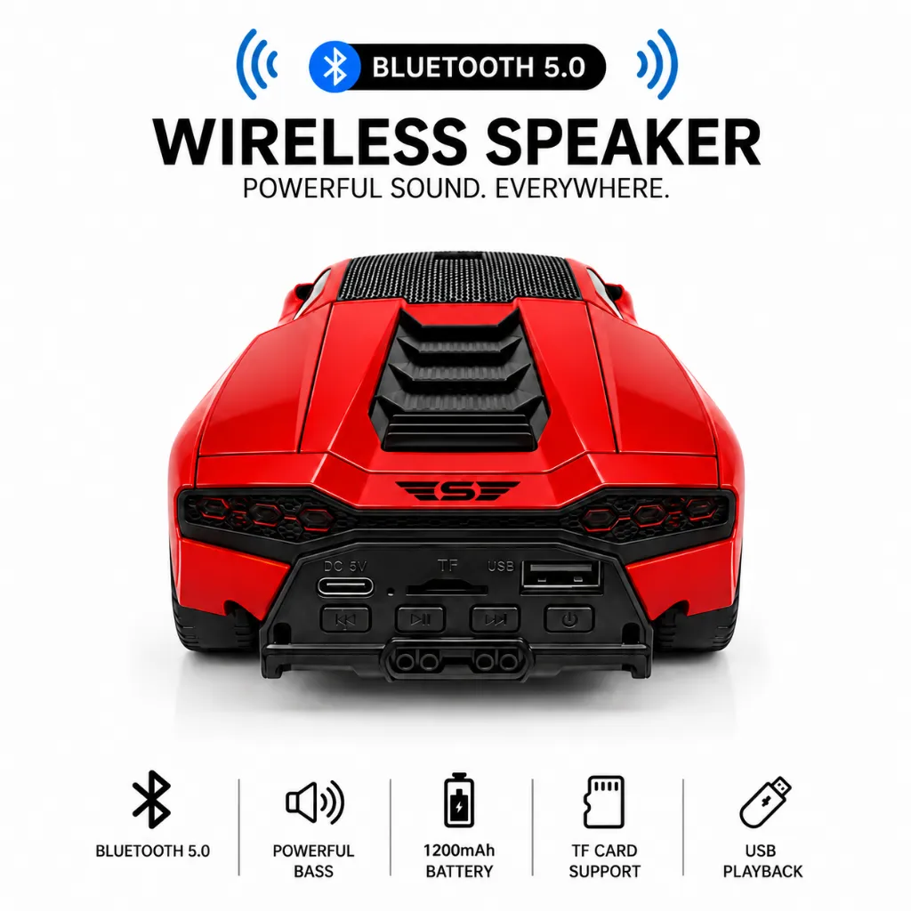 supercar speaker rouge maroc.webp