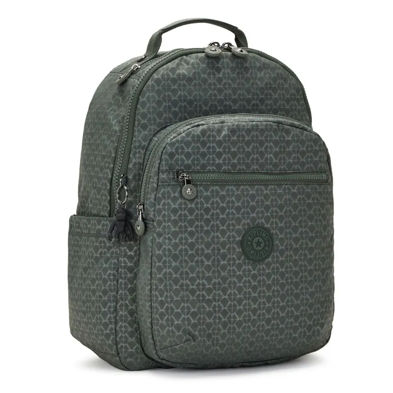 Sac à dos Kipling Seoul Sign Green Embosse 27L – PC 15"