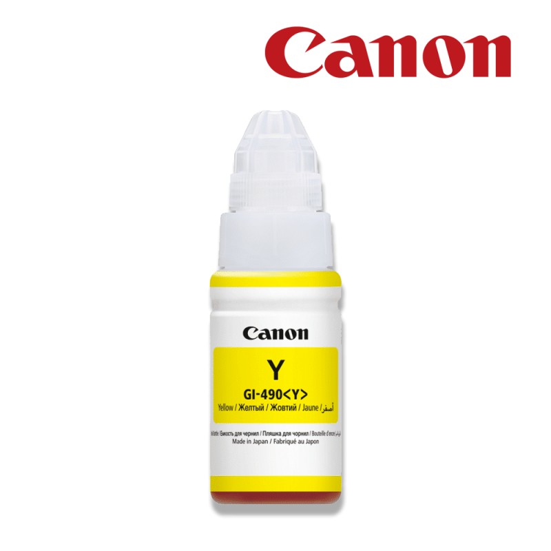 Bouteille d'encre Canon GI-490 jaune