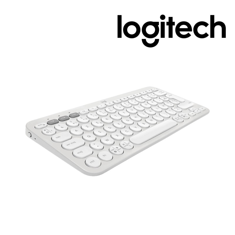 Logitech CLAVIER BT Pebble Keys 2 K380s-blanc