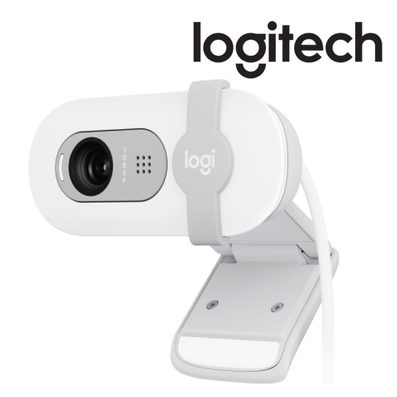 [960-001617] Logitech WEBCAM Brio 100 Full HD - Blanc cassé