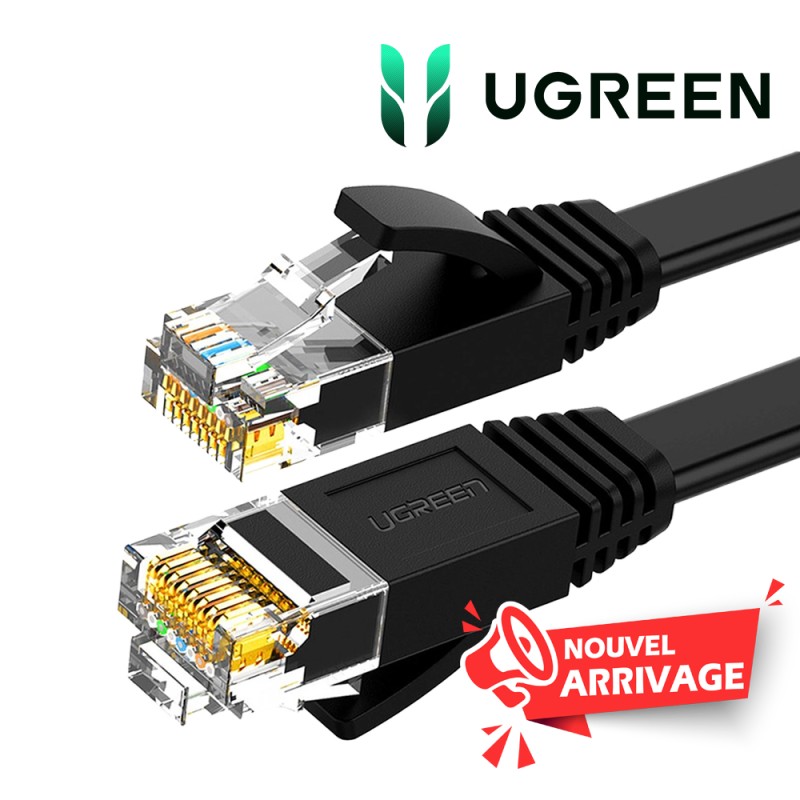 [50175] UGREEN câble Ethernet Flat CAT6 3M