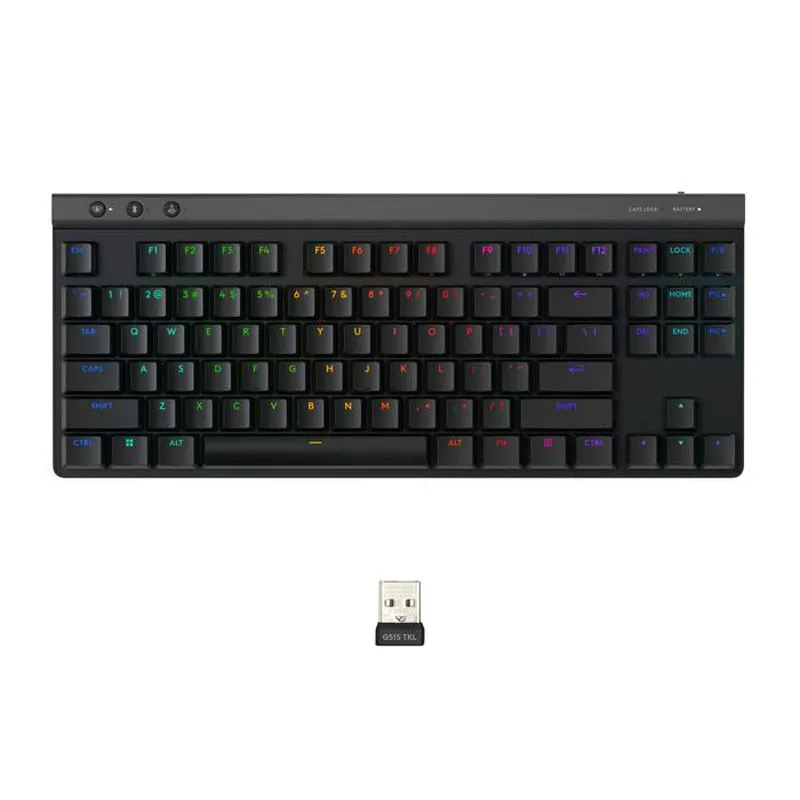 [920-012546] Logitech CLAVIER G515 TKL LIGHTSPEED - noir - FRA