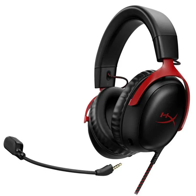 Casque Gamer HyperX Cloud III Noir Rouge 53 mm