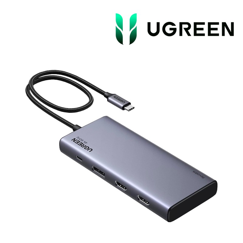 Station d’Accueil UGREEN Revodok USB-C 8-en-1 Triple Écran 4K 100 W
