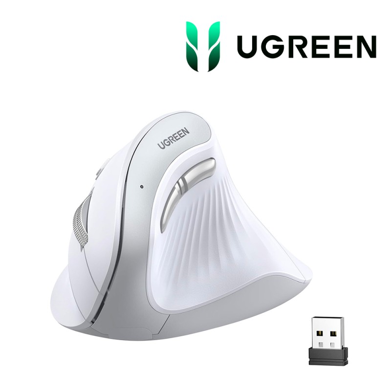 [45759] urgreen souris Vertical sans fil blanc MU008