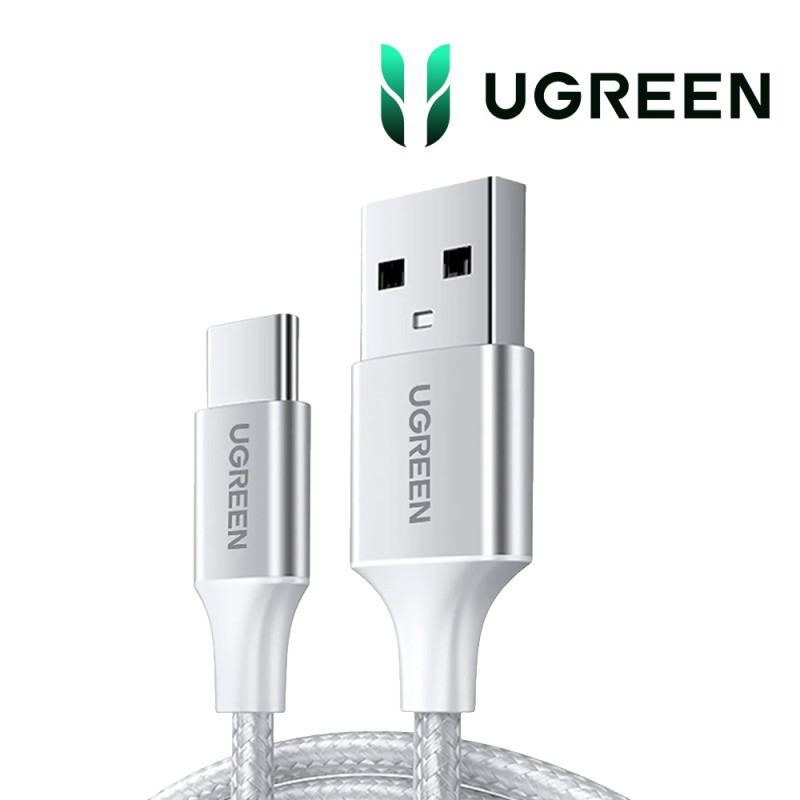 [60131] UGREEN USB-A 2.0 vers USB-C câble 1m Blanc