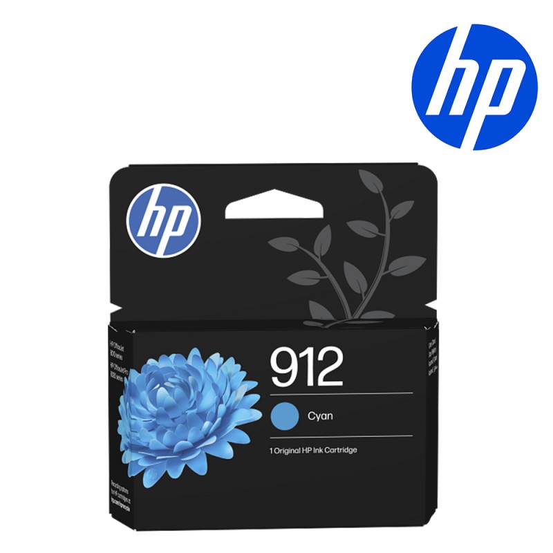 [3YL77AE-LS1] Cartouche d'encre HP 912 cyan original