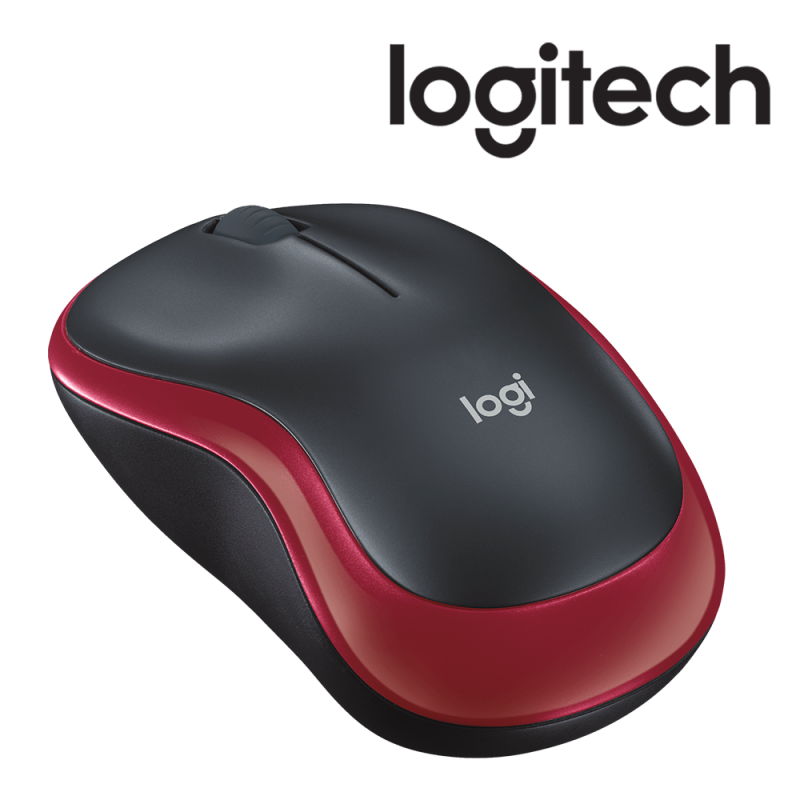 [910-002237] Souris sans fil Logitech M185 rouge