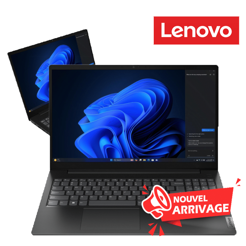 [83GW006XTP] PC portable Lenovo V15 15.6 I5 8 Go SSD 512 Go FreeDOS