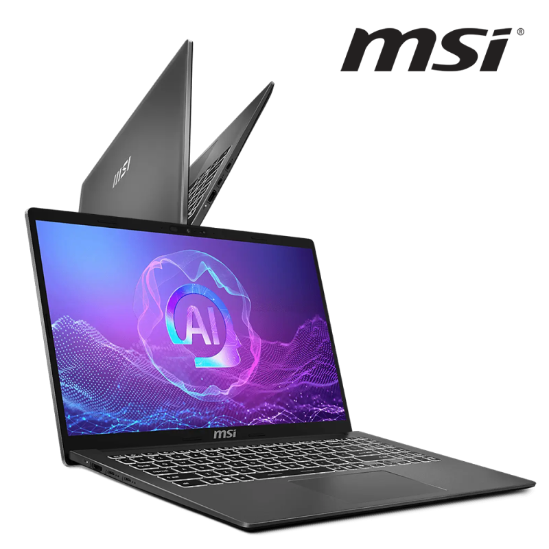 PC Portable MSI Modern A15 AI+ Ryzen AI 5 16 Go 512 Go