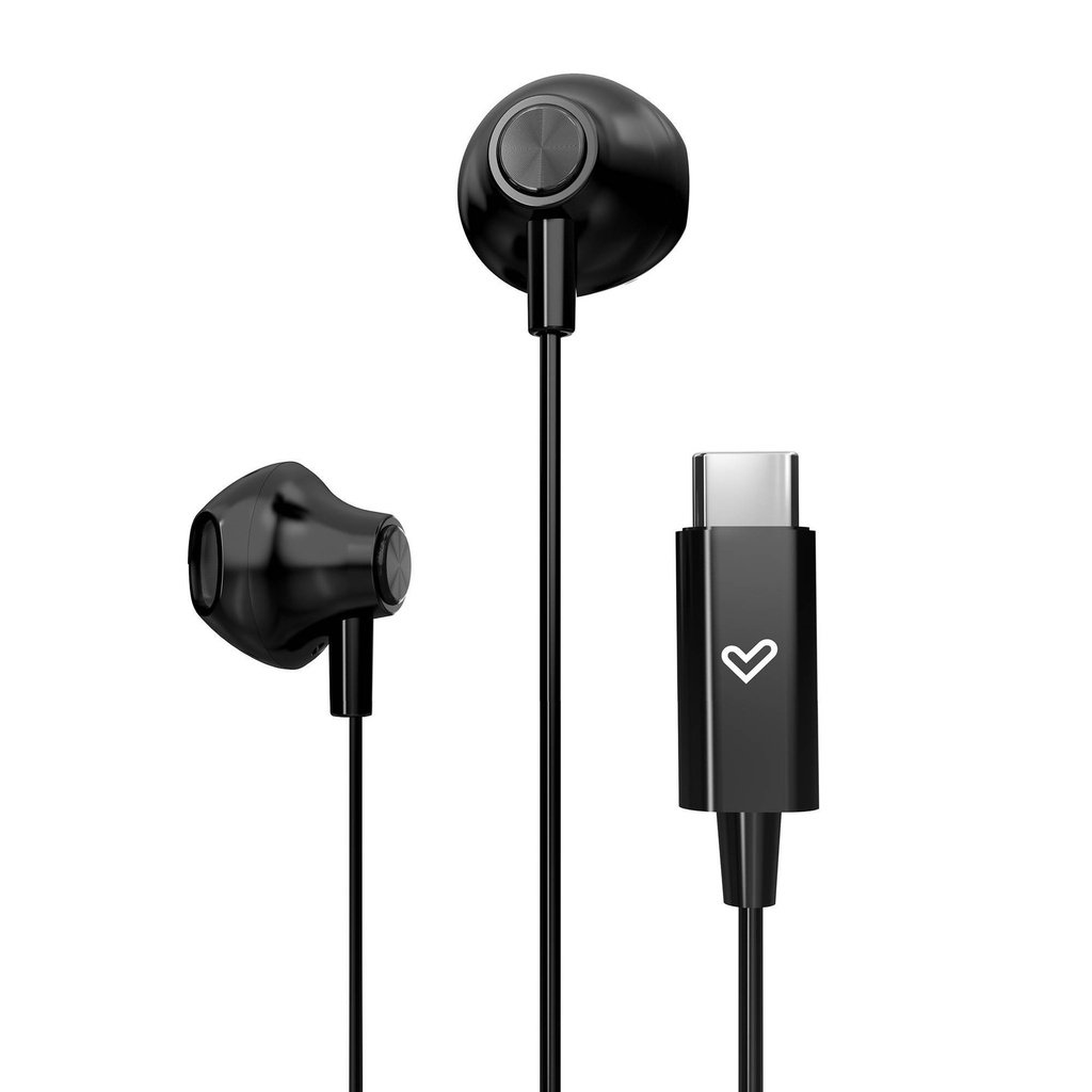 Écouteurs filaires USB-C Energy Sistem EasyPods Type C — Noir Space