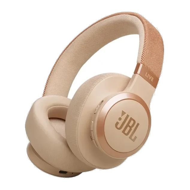 Casque Bluetooth circum-auriculaire à réduction de bruit JBL Live 770NC — Sand