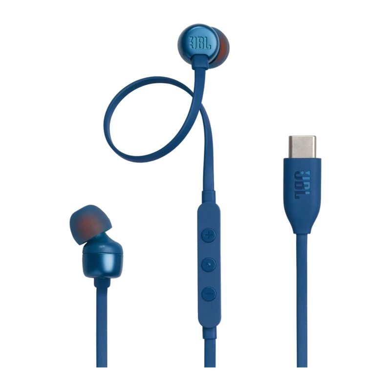 Écouteurs filaires USB-C JBL Tune 310C — Bleu