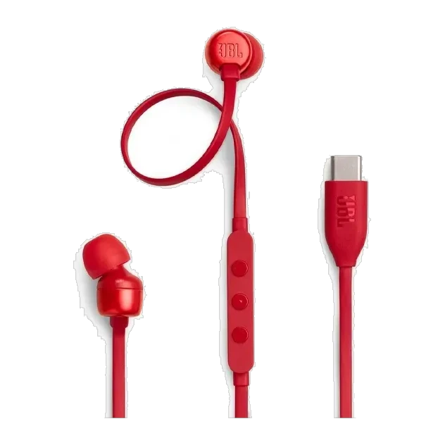 Écouteurs filaires USB-C JBL Tune 310C — Rouge