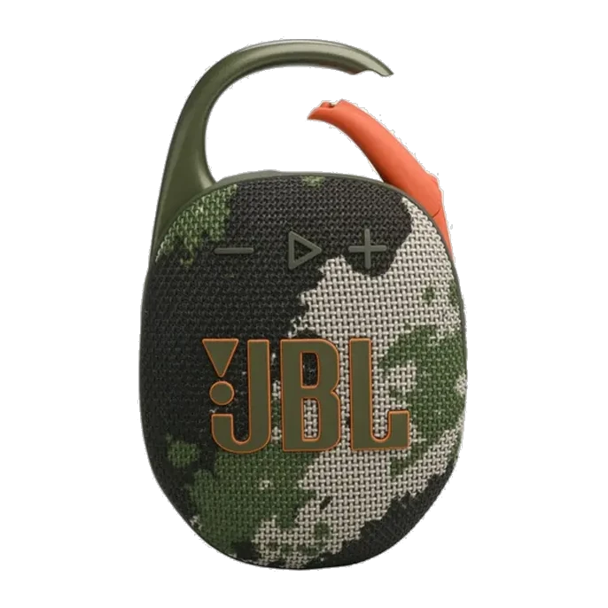 Enceinte Bluetooth avec mousqueton JBL Clip 5 — Camo