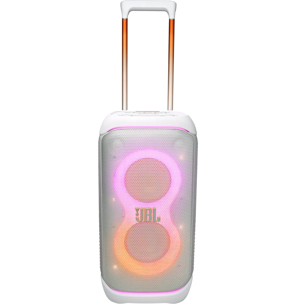 Enceinte de soirée sur roulettes JBL Partybox Stage 320 — Blanc