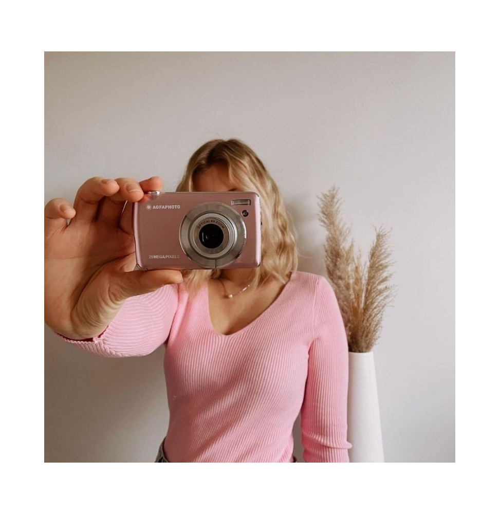 AgfaPhoto Realishot DC8200 rose, zoom optique 8×, étui et SD 16 Go