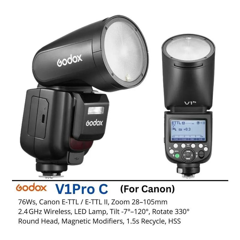 Flash cobra Godox V1Pro-C pour Canon