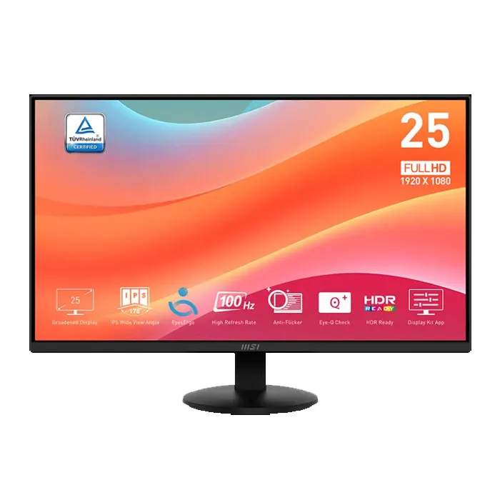 [9S6-3PD7CT-012] MSI Écran 25" Full HD PRO MP252L (9S6-3PD7CT-012)