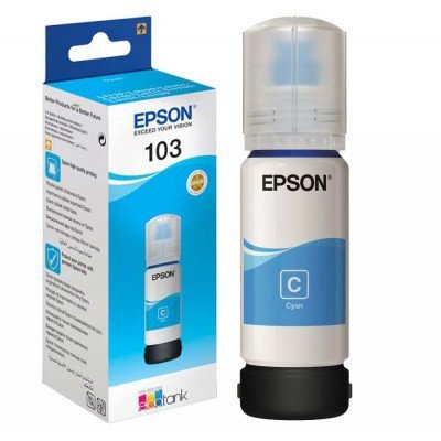 Epson 103 Cyan - Bouteille d'encre EcoTank d'origine
