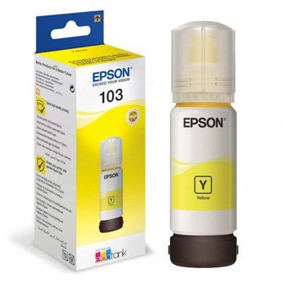 Epson 103 Jaune - Bouteille d'encre EcoTank d'origine