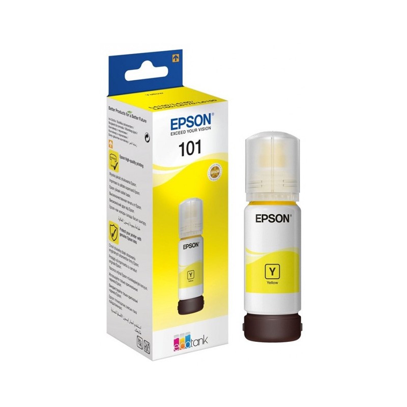 Epson 101 Jaune- Bouteille d'encre EcoTank d'origine