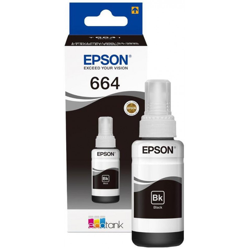 [C13T66414A] Epson 664 Noir - Bouteille d'encre EcoTank d'origine