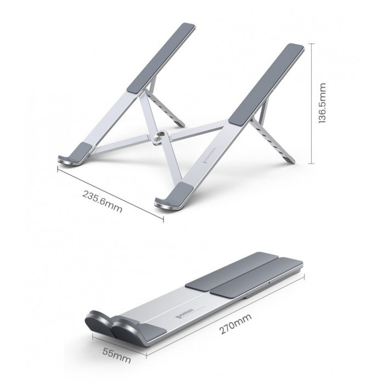 Support pc portable 8 à 17.3" Ugreen Aluminium ventilé (40289)