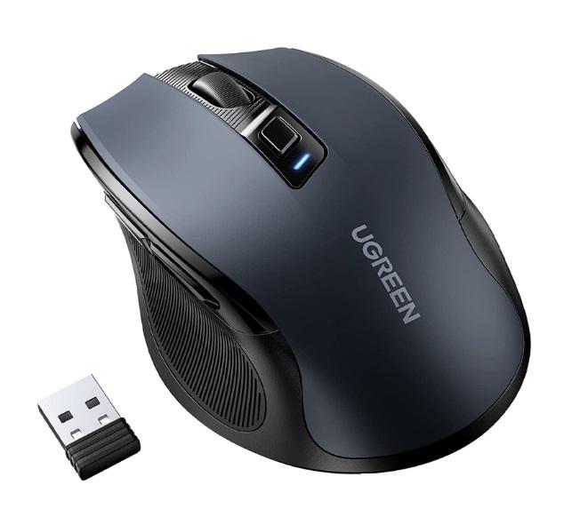 Souris sans fil Ugreen Design Ergonomique Noir (90545)