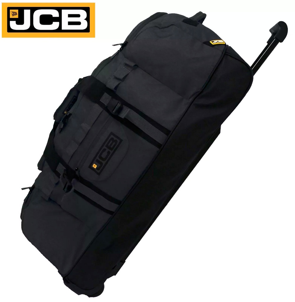 [JCB05] Sac de voyage à roulettes, Base en Polyuréthane étanche, Polyester Noir