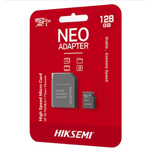 [HS-TF-C1-128G] hiksemi CARTE MEMOIRE M-SD 128G MICRO SDHC - SERIE C1 AVEC ADAPTATEUR 92MB/s 40MB/s Class 10