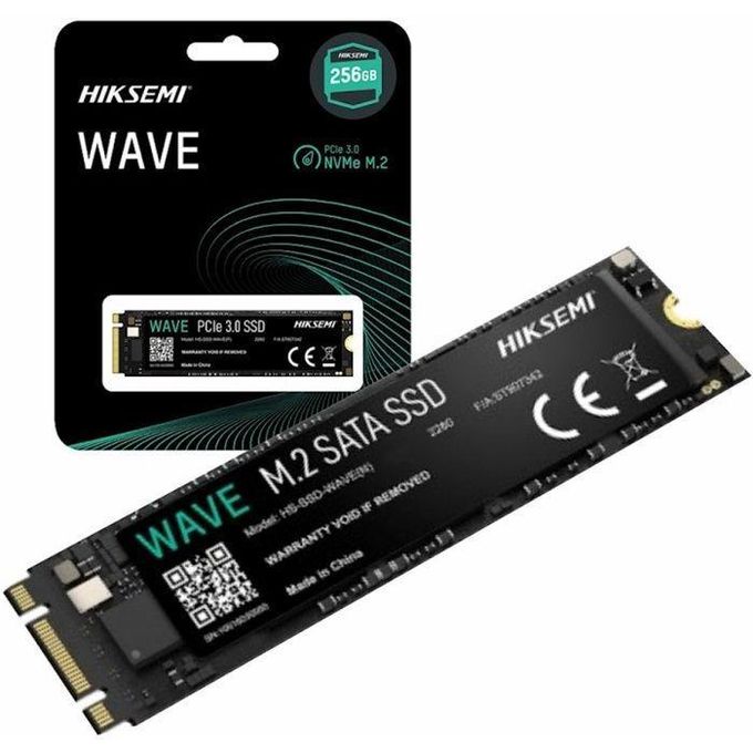 hiksemi Disque Dur interne SSD Wave(P) M.2 2280 PCIe 3.0 NVMe 256 Go