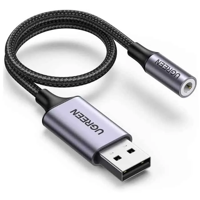[30757] Cable Ugreen USB-A vers port audio jack 3.5 mm (30757)