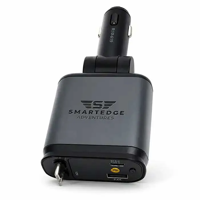 [B1] Chargeur voiture SmartEdge Adventures 66W USB-C avec câble rétractable