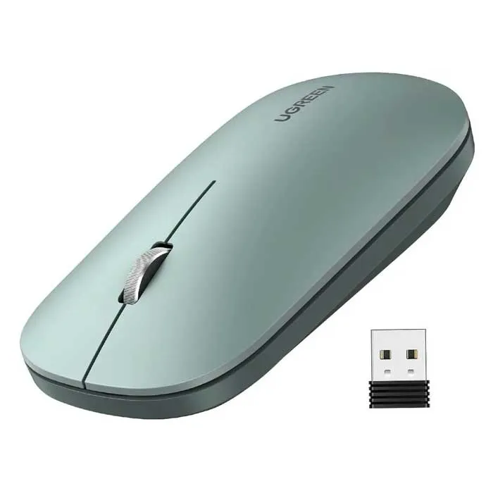 [90374] Souris Sans Fil UGREEN 2.4GHz 4000 DPI Verte
