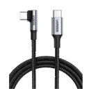 Câble UGREEN USB-C vers USB-C 100W Coudé 90° 1 m